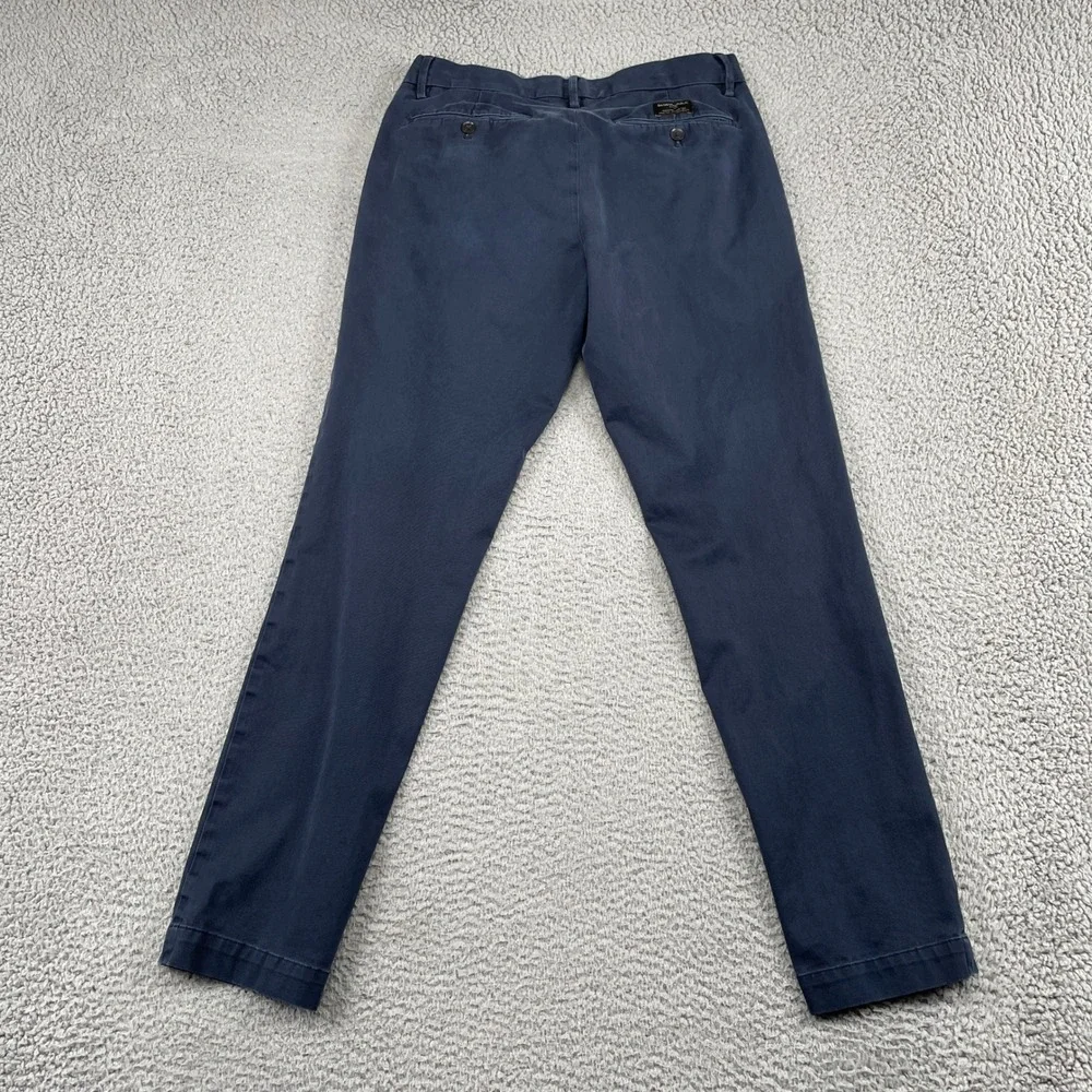 Banana Republic Chino Mens 31x32 Navy Blue Mason Athletic Tapered Rapid Movement